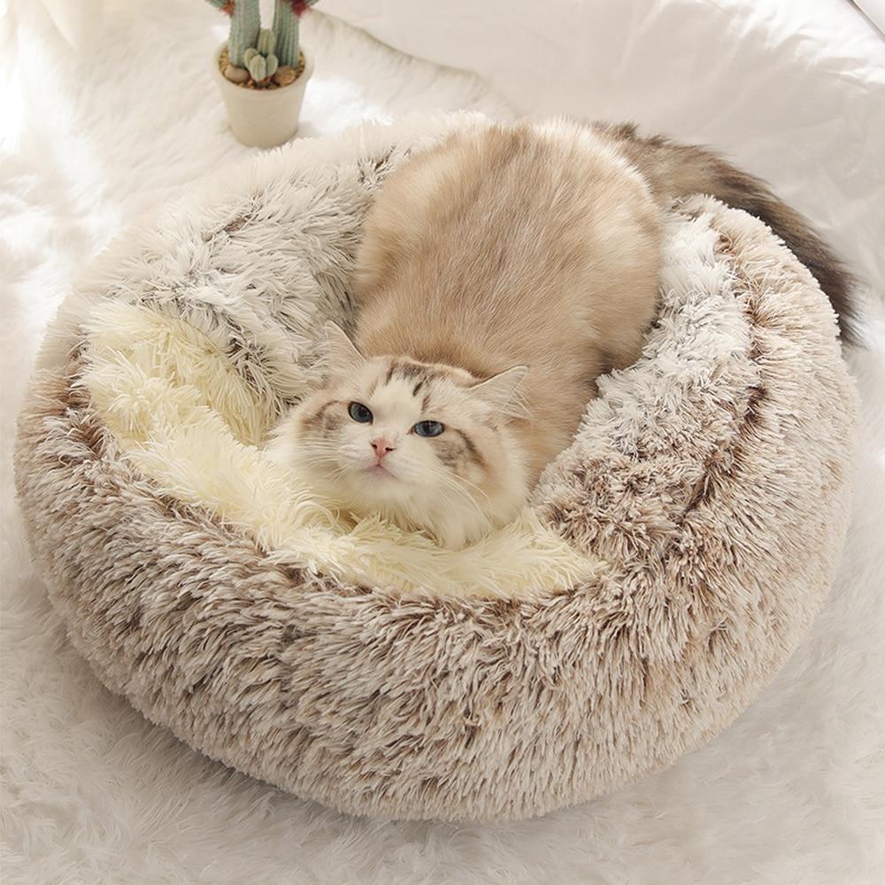 Plush cat bed/house.