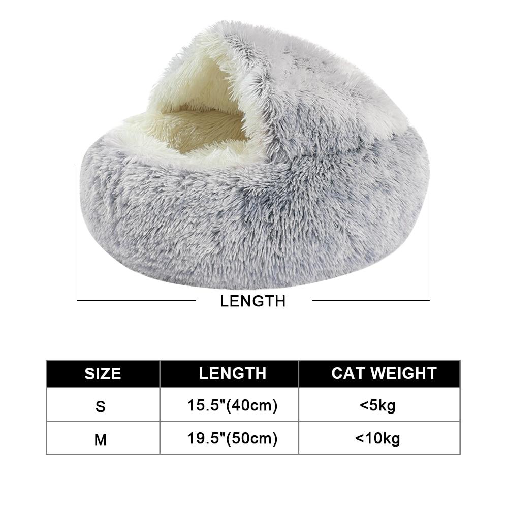 Plush cat bed/house.