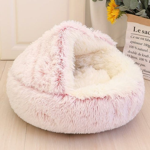 Plush cat bed/house.