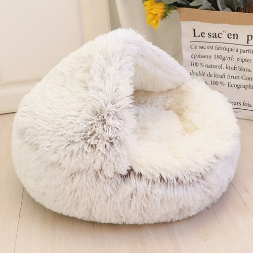 Plush cat bed/house.