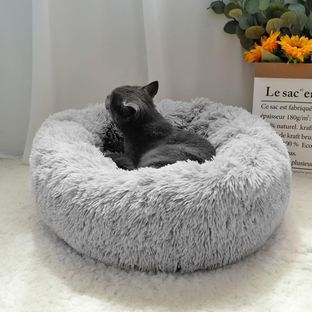 Plush cat bed/house.