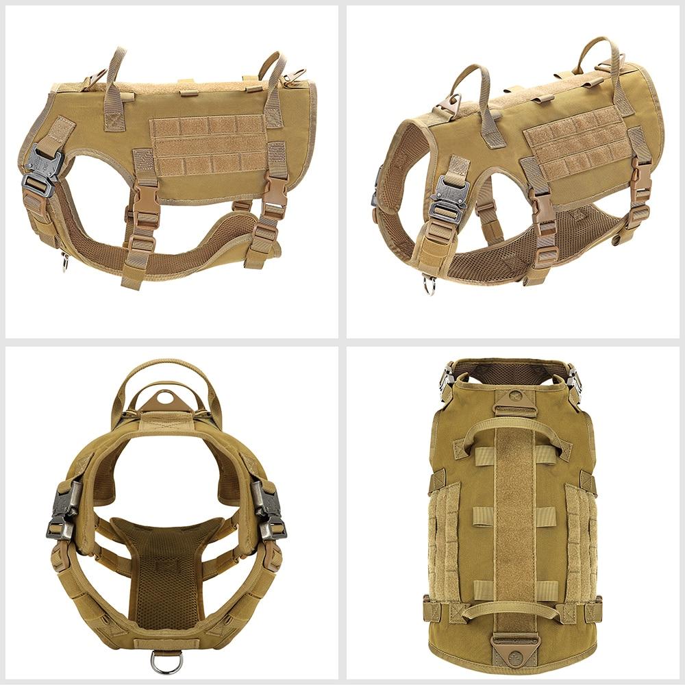 Military Tactical Dog Harness/Training Harness Vest c/w Leash.